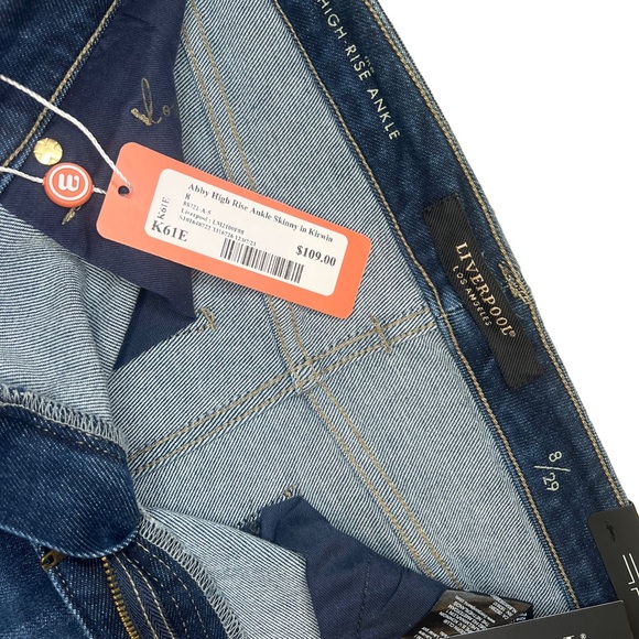 NWTA. Liverpool ankle skinny jeans. Distressed. Size 8 / 29. - Picture 4 of 5